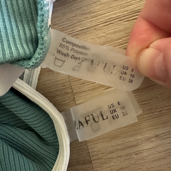 Zaful Teal and White Bikini Set - Picture 4 of 6